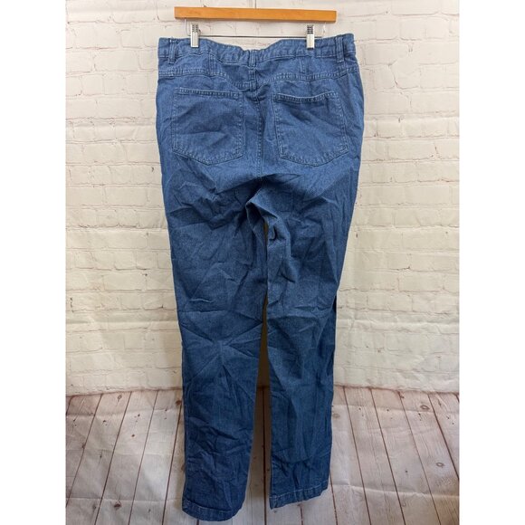 Jessica London Jeans Womens Size 16W Tall Blue 4 Pockets Casual Streetwear Denim - Picture 2 of 6